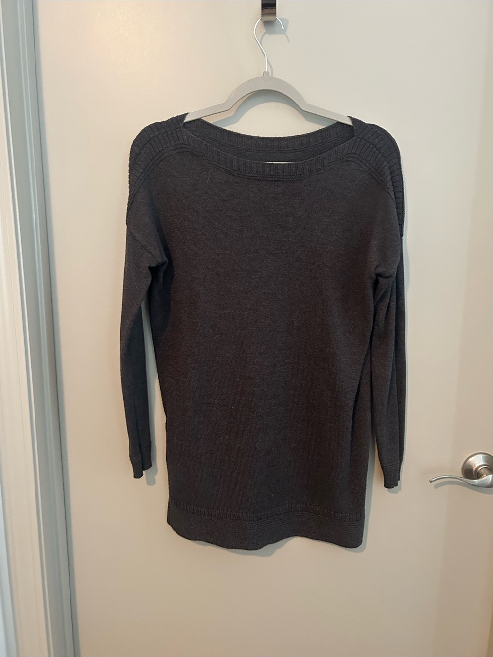 Old Navy Dark Charcoal Scoop Neck Sweater